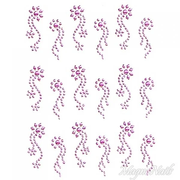 Crystal Nail Sticker - Bindis - pink Strasssteine Strass Aufkleber selbstklebende Nailar Nail art