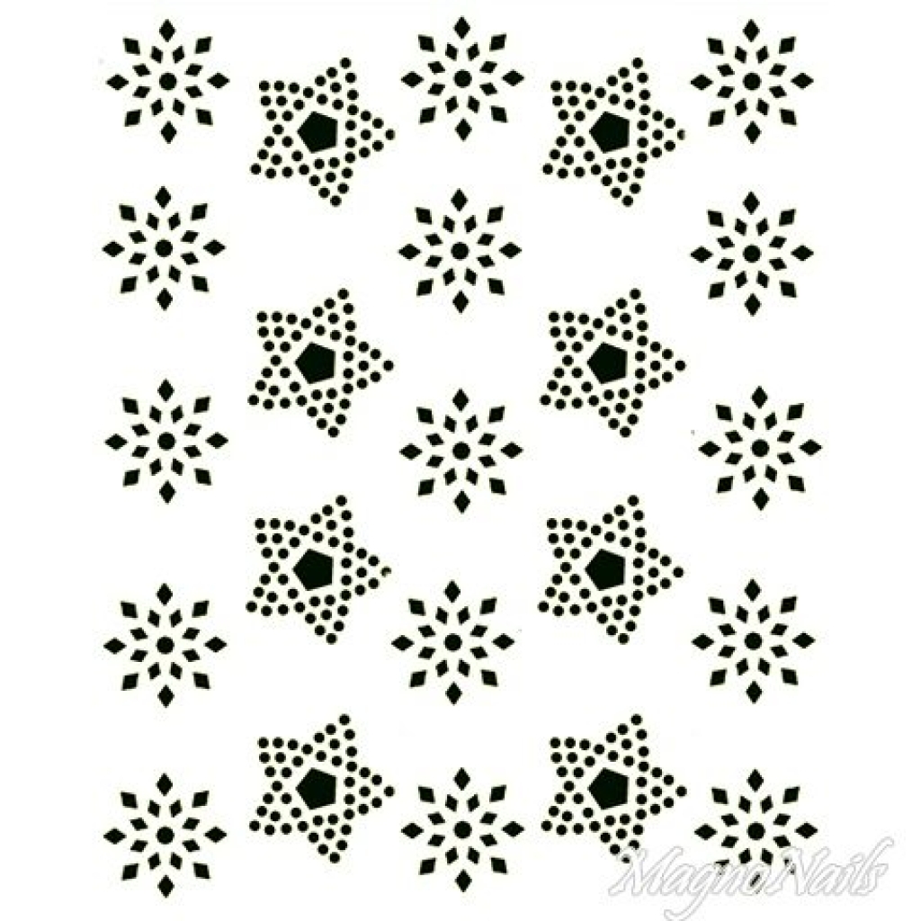 Crystal Nail Sticker - Bindis - schwarz Strasssteine Strass Aufkleber selbstklebende Nailart Nail art