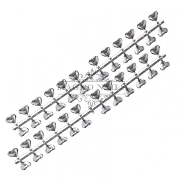 48 Color Dots - UV Gel Präsentationsdisplay klar - in Herz Form