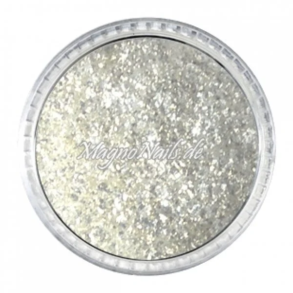 Diamond Pigment weiß-gold grob Nageldesign Nägel Nail