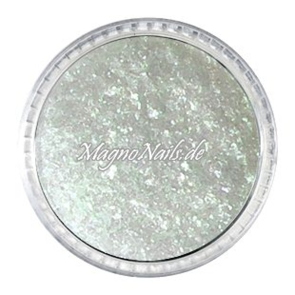 Diamond Pigment weiß-grün grob  Nageldesign Nägel Nail