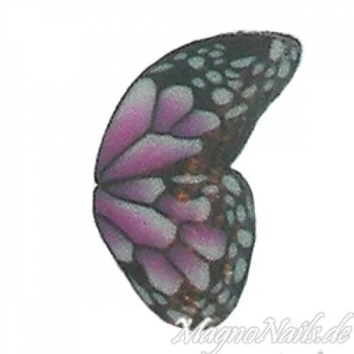 Fimo Stange - halber Schmetterling purpur