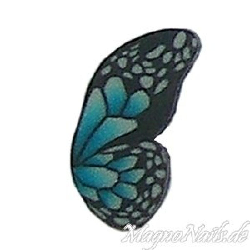 Fimo Stange - halber Schmetterling blau