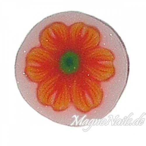 Fimo Stange - Blume orange