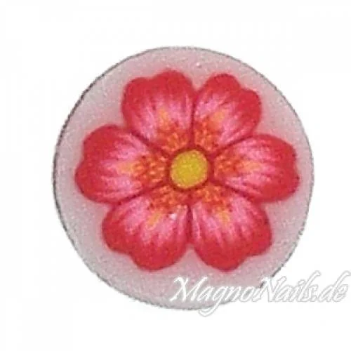 Fimo Stange - Blume rot
