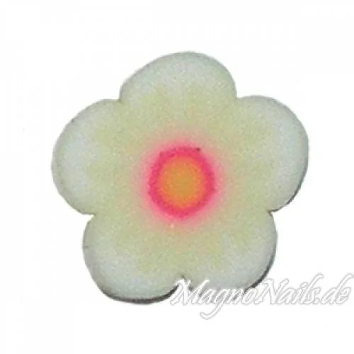 Fimo Stange - Blume weiß