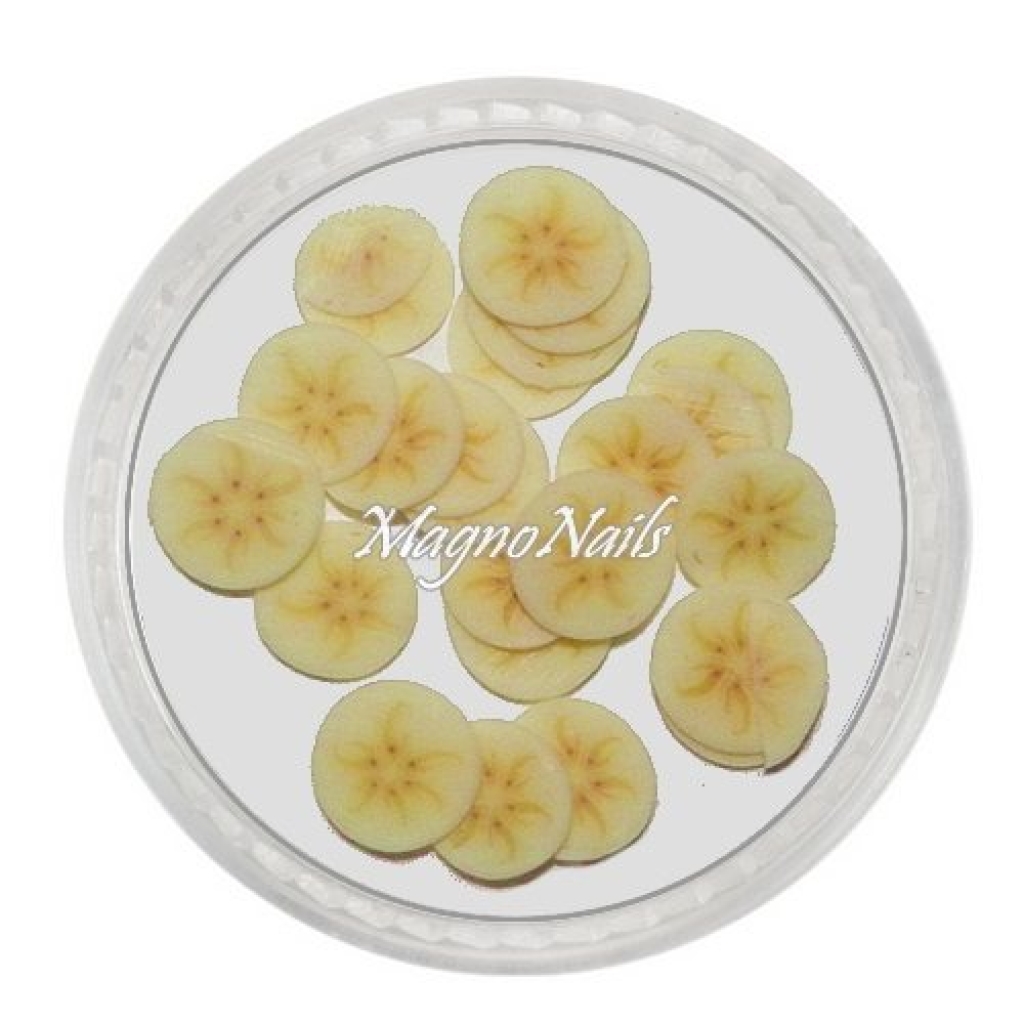 Einlegemotive - Fimo Früchte - Banane Nails Nagel Nögel Nailart