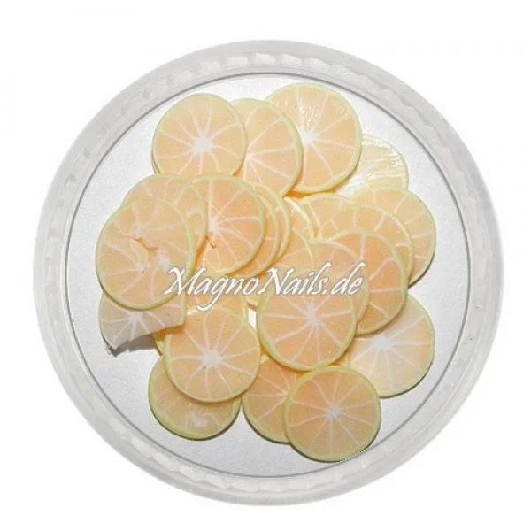Einlegemotive - Fimo Früchte - Blutorange geschält Nails Nagel Nögel Nailart