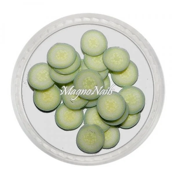 Einlegemotive - Fimo Früchte - Gurke Nails Nagel Nögel Nailart