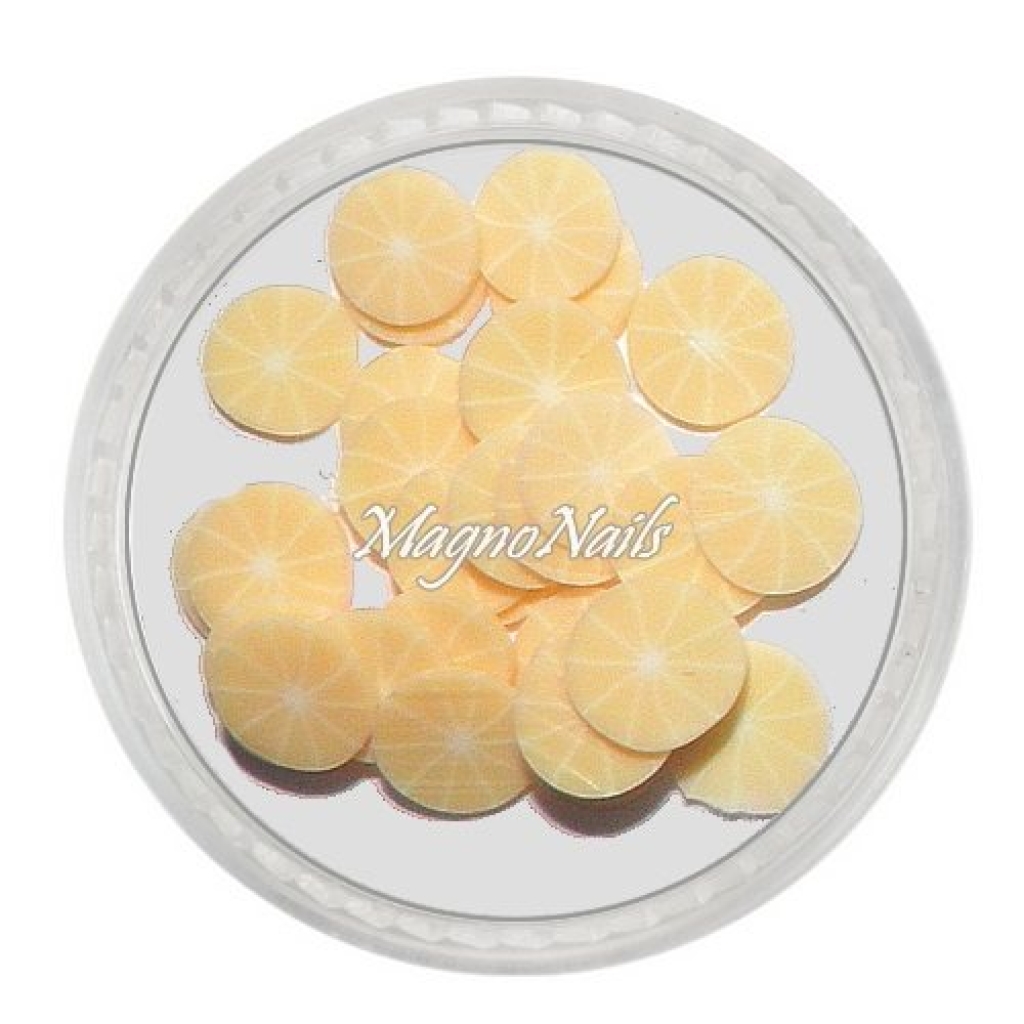 Einlegemotive - Fimo Früchte - Orange geschält Nails Nagel Nögel Nailart