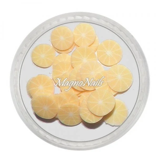 Einlegemotive - Fimo Früchte - Orange geschält Nails Nagel Nögel Nailart