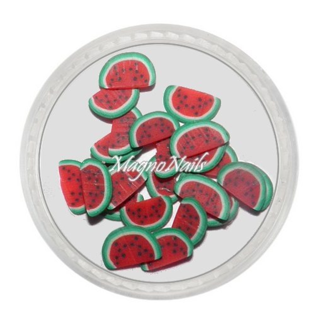 Einlegemotive - Fimo Früchte - Wassermelone Nail Art Nails Nagel Nögel Nailart