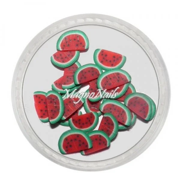 Einlegemotive - Fimo Früchte - Wassermelone Nail Art Nails Nagel Nögel Nailart
