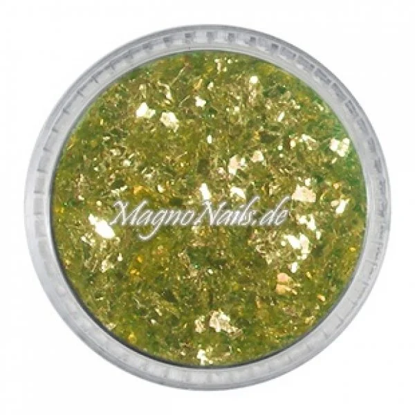 Feine Glitter Flakes super gold metallic Nails Nagel Nögel Nailart
