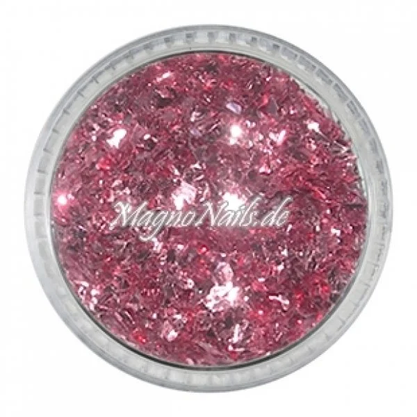 Feine Glitter Flakes rosa metallic Nails Nagel Nögel Nailart