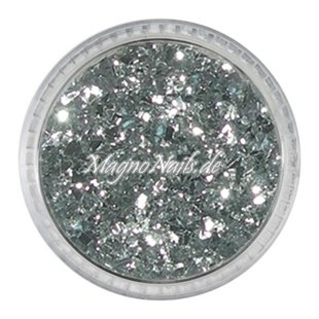 Feine Glitter Flakes silber Nails Nagel Nögel Nailart