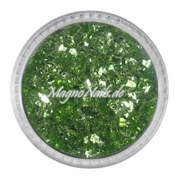 Feine Glitter Flakes apfelgrün metallic Nails Nagel Nögel Nailart