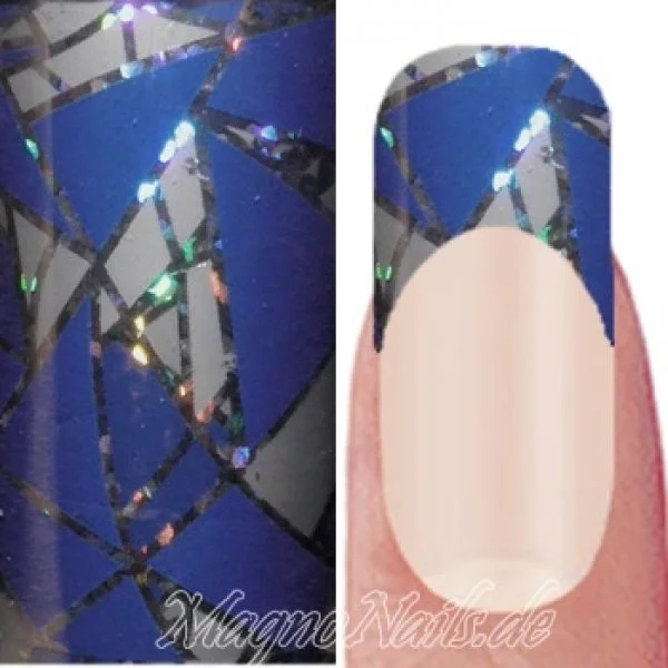 Nail Art Transfer Folie 1,5m - Nail Foil - Lilac Triangles Nailart Nails Nägel Schmuck TransferFolie Nagelfolie Nageldesign