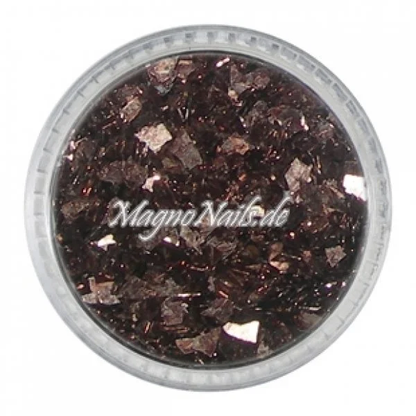Glass Glitter - Glas Splitter - dunkelbraun Nail Art Nails Nagel Nögel Nailart