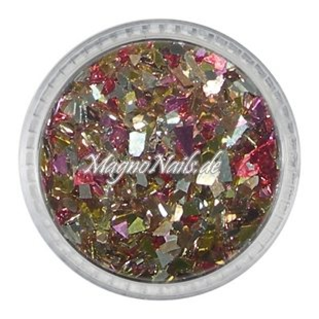 Glass Glitter - Glas Splitter - multicolor Nail Art Nails Nagel Nögel Nailart