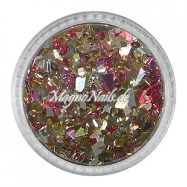 Glass Glitter - Glas Splitter - multicolor Nail Art Nails Nagel Nögel Nailart