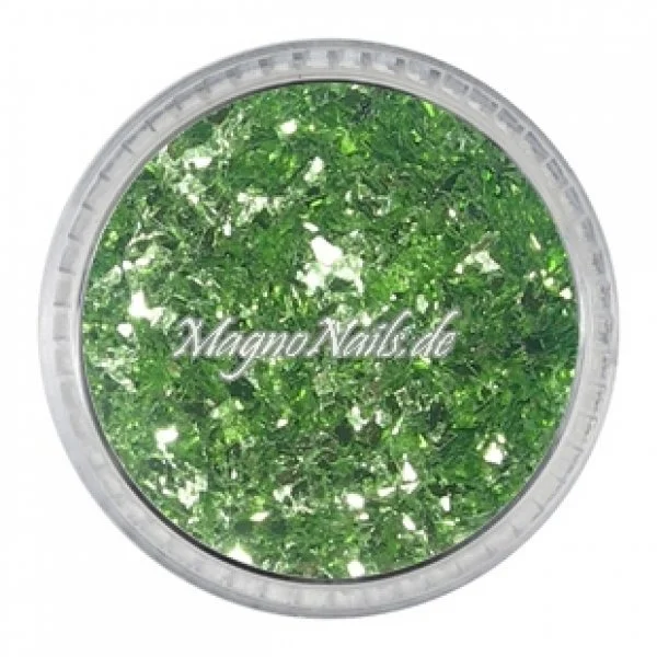 Glass Glitter - Glas Splitter - apfelgrün Nail Art Nails Nagel Nögel Nailart