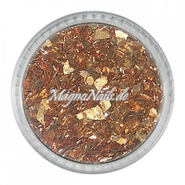 Glass Glitter - Glas Splitter - bronze Nail Art Nails Nagel Nögel Nailart