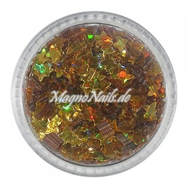 Glitter Shapes - Einlegemotive - Schmetterlinge gold Nail Art Nails Nagel Nögel Nailart