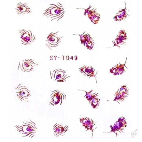 2D Nail Art One Stoke Sticker