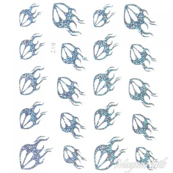 2D Nail Art One Stoke Sticker