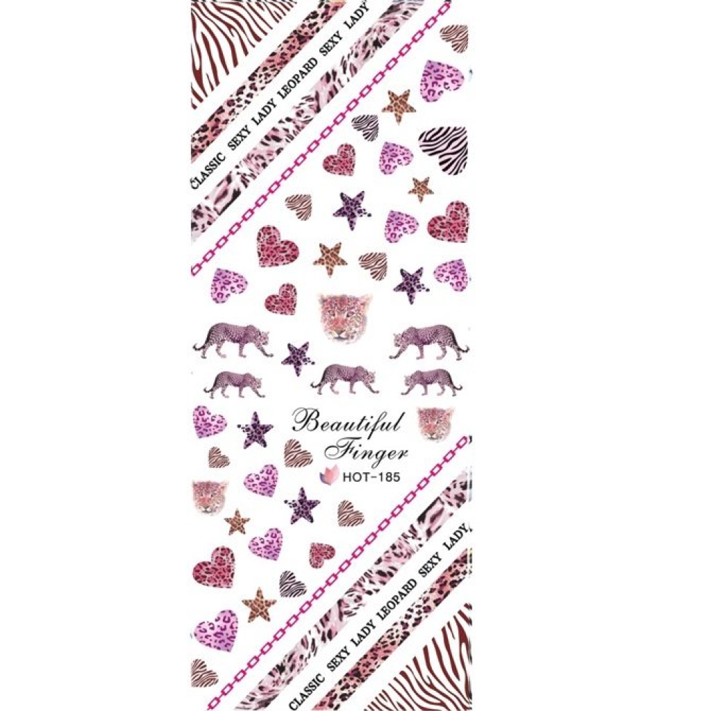 2D Nail Art One Stoke Sticker
