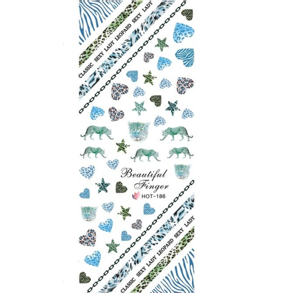 2D Nail Art One Stoke Sticker
