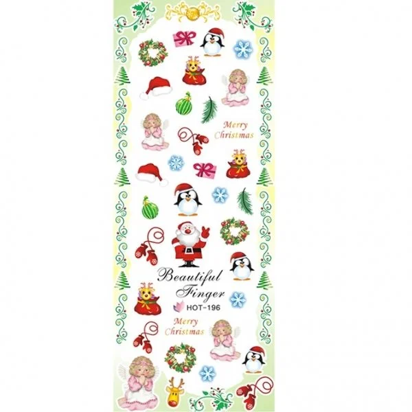 2D Nail Art One Stoke Sticker