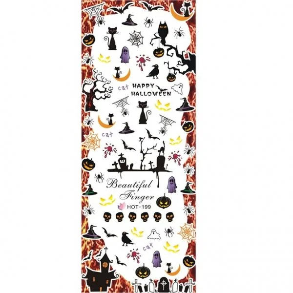 2D Nail Art One Stoke Sticker