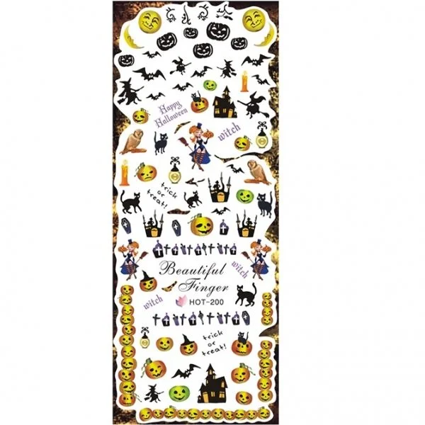 2D Nail Art One Stoke Sticker