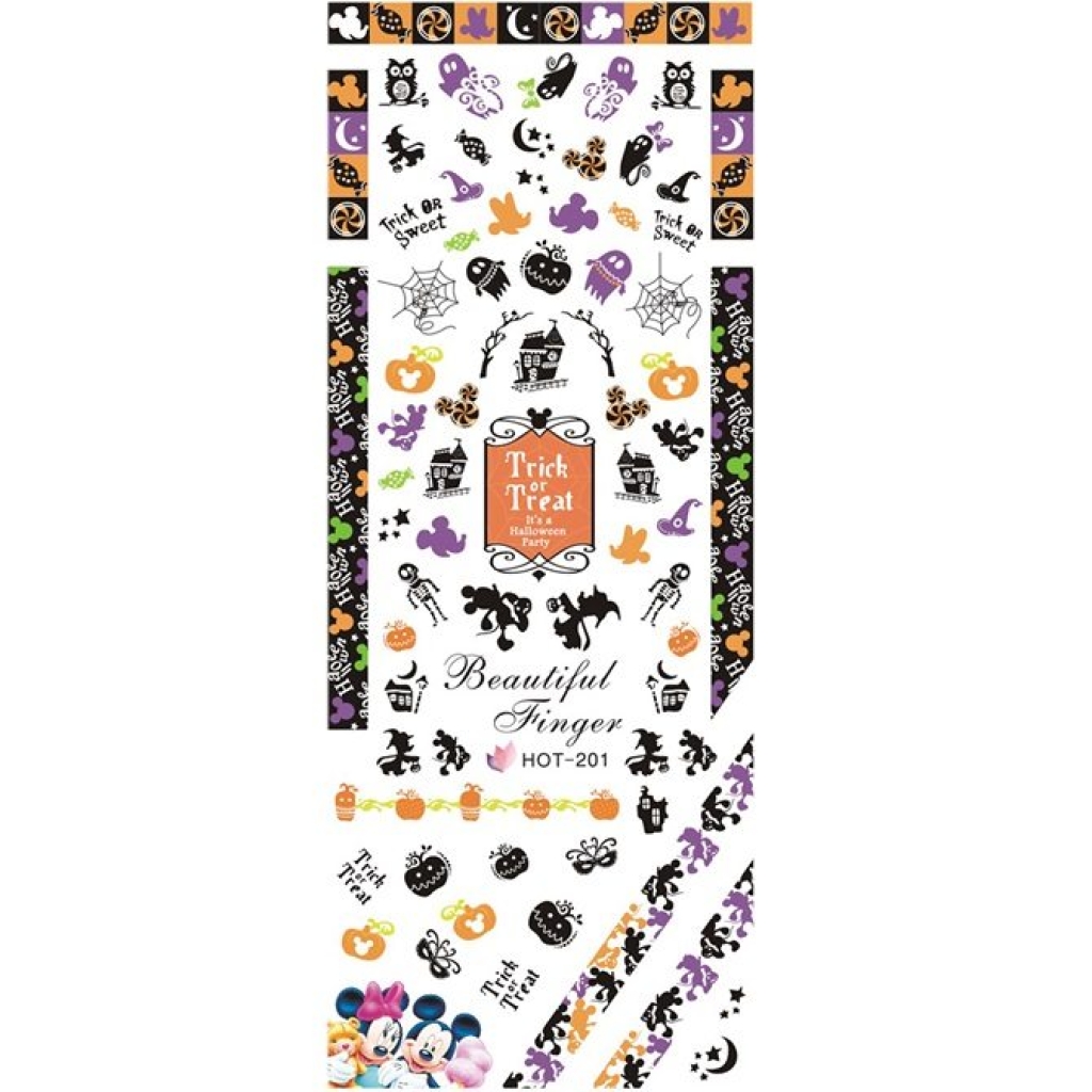 2D Nail Art One Stoke Sticker