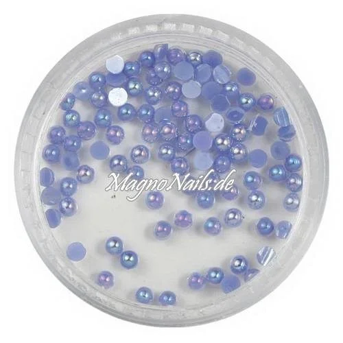 Nail Art Einlegemotive - Halbperlen flieder AB Nägel Nails Nailart Nageldesign Nagel Glitzersteine