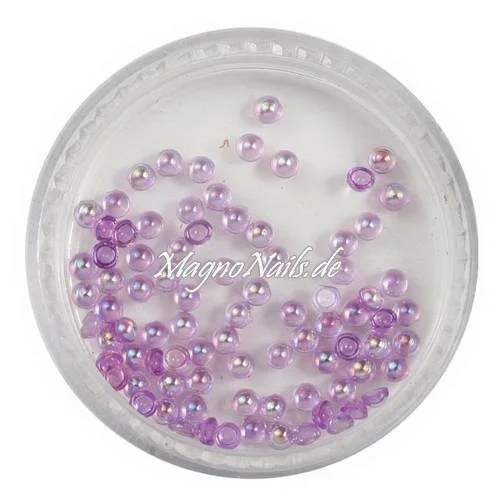 Nail Art Einlegemotive - Halbperlen flieder AB Nägel Nails Nailart Nageldesign Nagel Glitzersteine