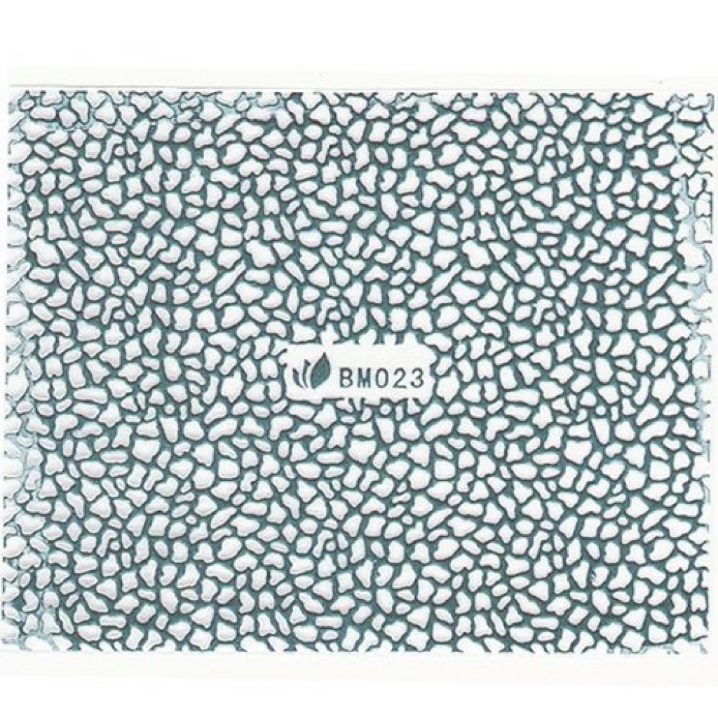 3D Metallic Sticker - silber Seblstklebende Aufkleber Nagelsticker Nagelaufkleber Giraffe
