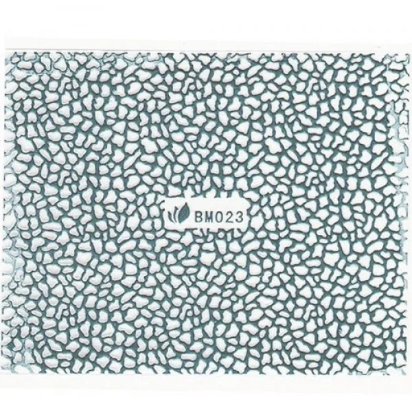 3D Metallic Sticker - silber Seblstklebende Aufkleber Nagelsticker Nagelaufkleber Giraffe
