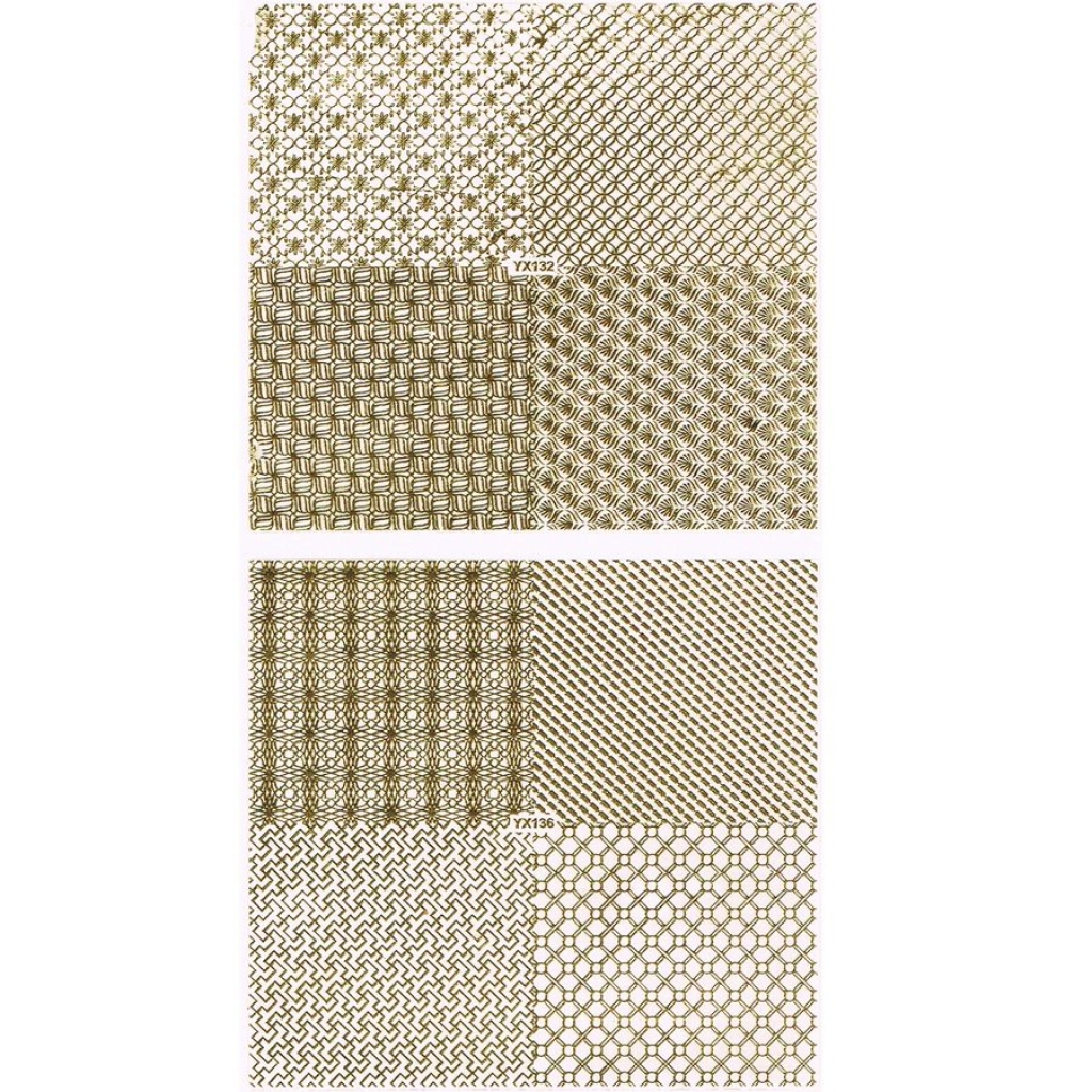 3D Full Cover Metallic Sticker Set - gold Selbstklebende Nagelaufkleber Nagelsticker