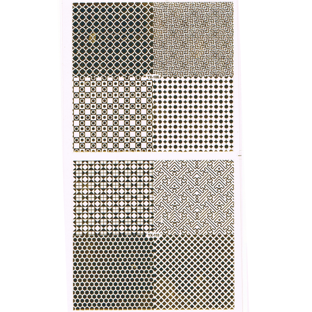 3D Full Cover Metallic Sticker Set - gold Selbstklebende Nagelaufkleber Nagelsticker