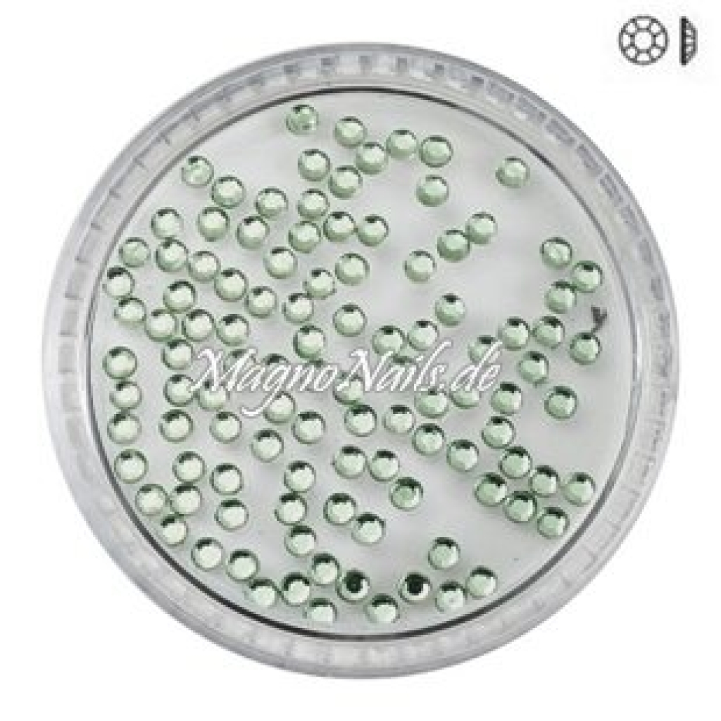 Ministrasssteine - rund hellgrün Nail Nagelstudio Nägel Nailart Nail art