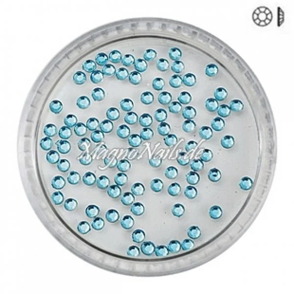 Ministrasssteine - rund türkis Nail Nagelstudio Nägel Nailart Nail art