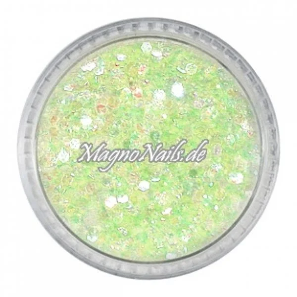 Nail Art Mix Glitterpuder - neongelb Nägel Nails Nailart Nageldesign Nagel Glitzer Pailetten
