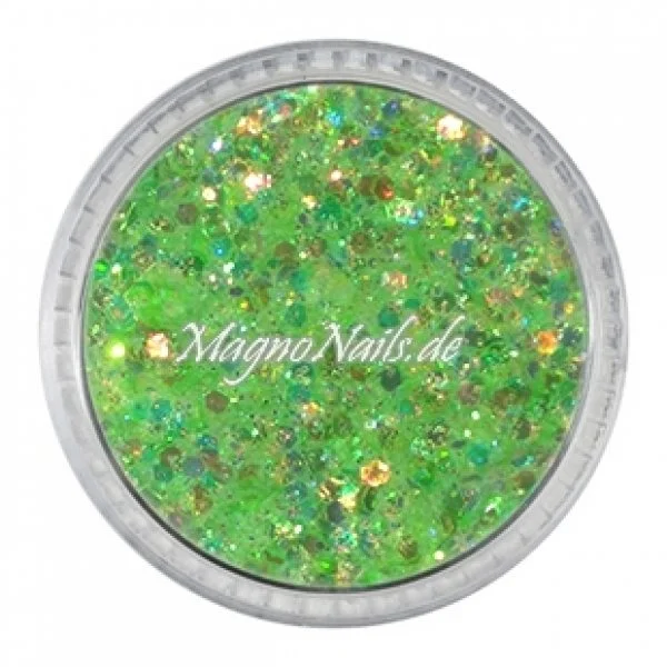 Nail Art Mix Glitterpuder hellgrün Nägel Nails Nailart Nageldesign Nagel Glitzer Pailetten