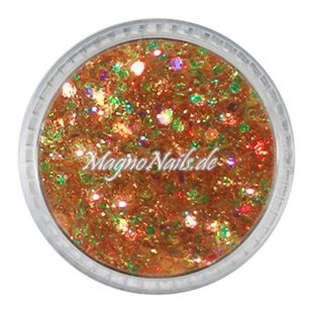 Nail Art Mix Glitterpuder bronze hologramm  Nägel Nails Nailart Nageldesign Nagel Glitzer Pailetten