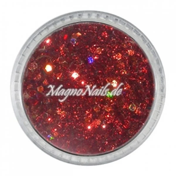 Nail Art Mix Glitterpuder weinrot hologramm Nägel Nails Nailart Nageldesign Nagel Glitzer Pailetten