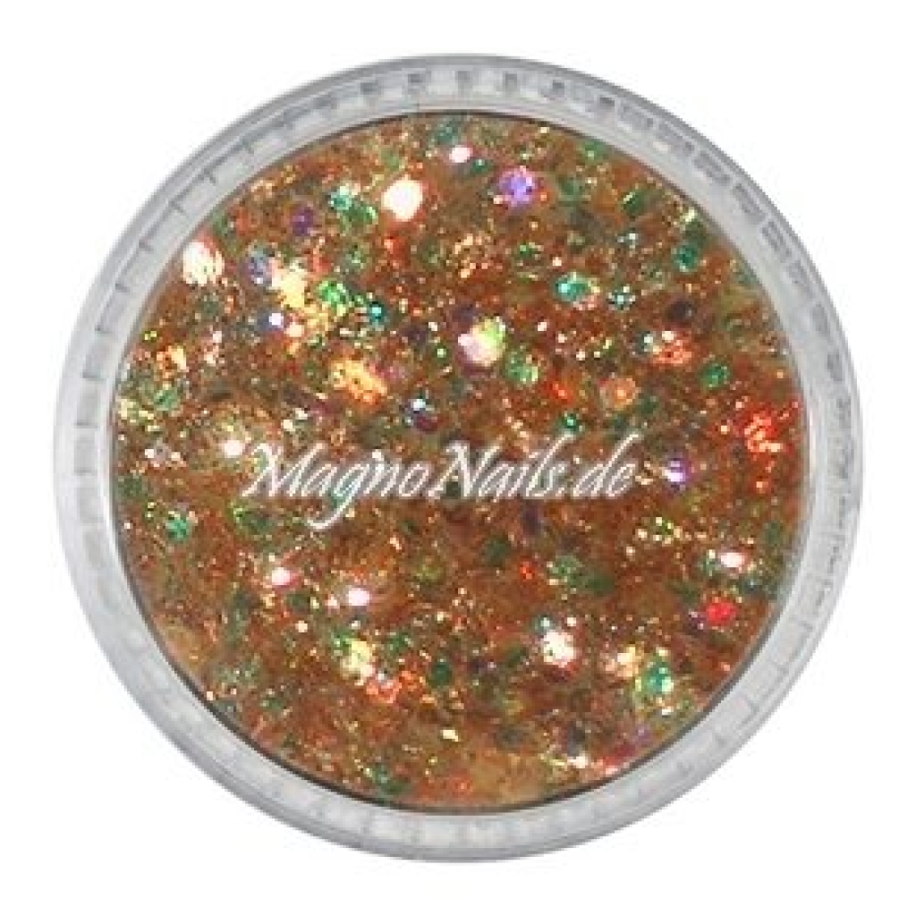 Nail Art Mix Glitterpuder hellbraun metallic  Nägel Nails Nailart Nageldesign Nagel Glitzer Pailetten