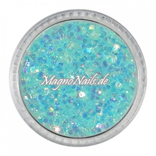 Nail Art Mix Glitterpuder zartblau Nägel Nails Nailart Nageldesign Nagel Glitzer Pailetten